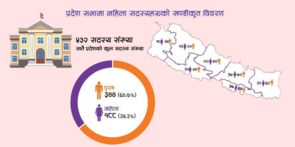 अन्तर्राष्ट्रिय महिला दिवस : केन्द्रदेखि स्थानीय तहसम्म महिलाको प्रतिनिधित्व